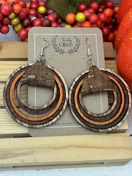 Truly Olive Boho Hoop Earrings - Earrings Dangle Earrings