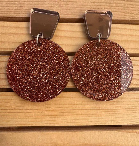 Truly Olive Fall Tiered Circle Earrings - Earrings Stud/Post Earrings