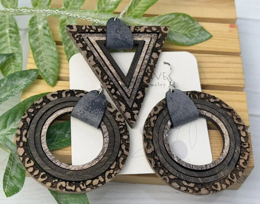 Truly Olive Leopard Print Jewelry Set - Jewelry Sets Jewelry Set