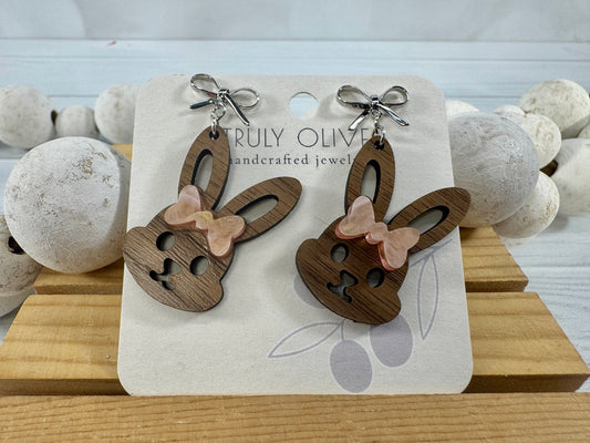 Cutest Bunny Ears With Pink Bows