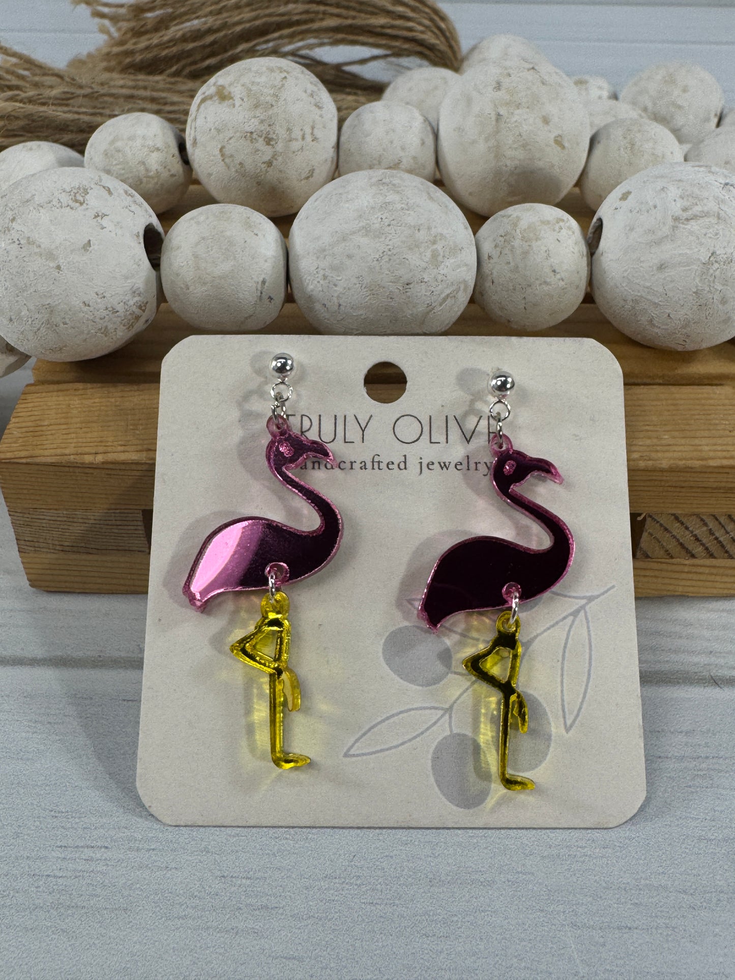 Pink Flamingo Earrings