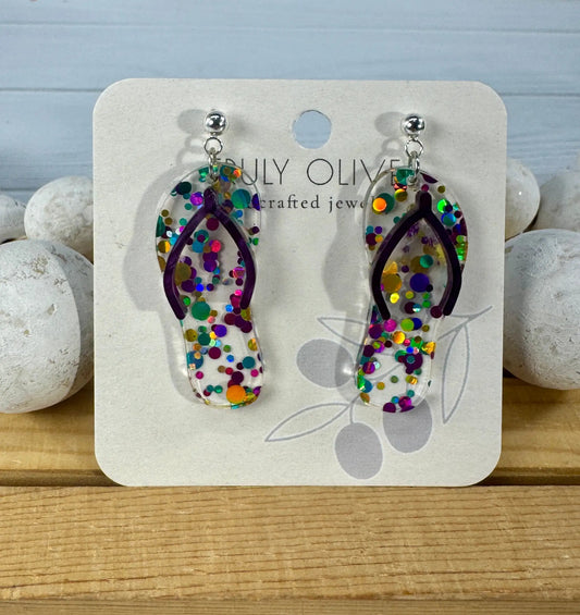 Trulyolive Summer Flip Flop Earrings - Earrings Dangle Earrings