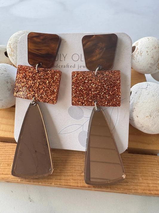 Truly Olive Gorgeous Fall Dangle Earrings - Earrings Dangle Earrings
