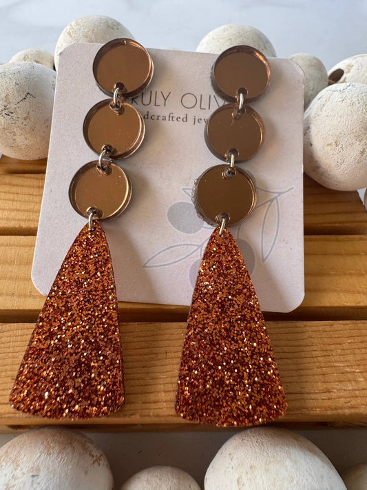 Truly Olive Cozy Fall Dangle Earrings - Earrings Dangle Earrings
