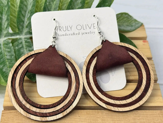 Truly Olive Winter Wonderland Earrings - Earrings Dangle Earrings