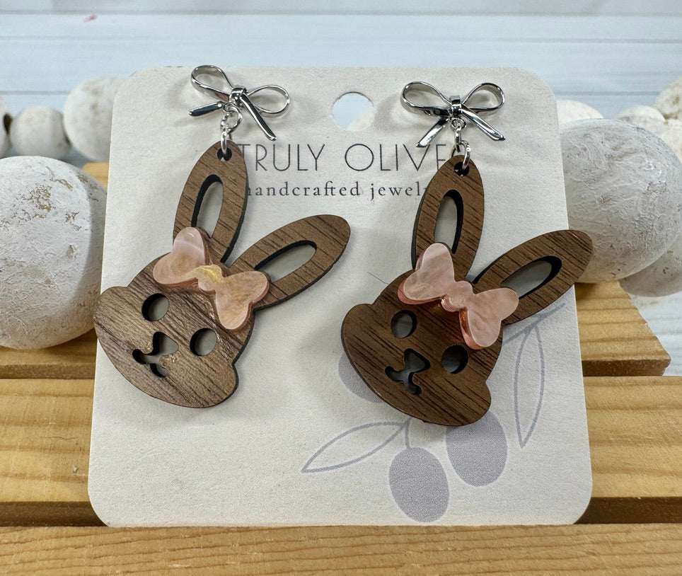 Cutest Bunny Ears With Pink Bows
