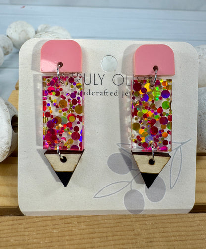 Back To School Pencil Earrings