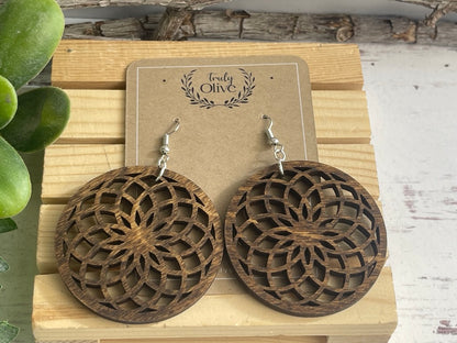 Wooden Boho Earrings All Day Wear
