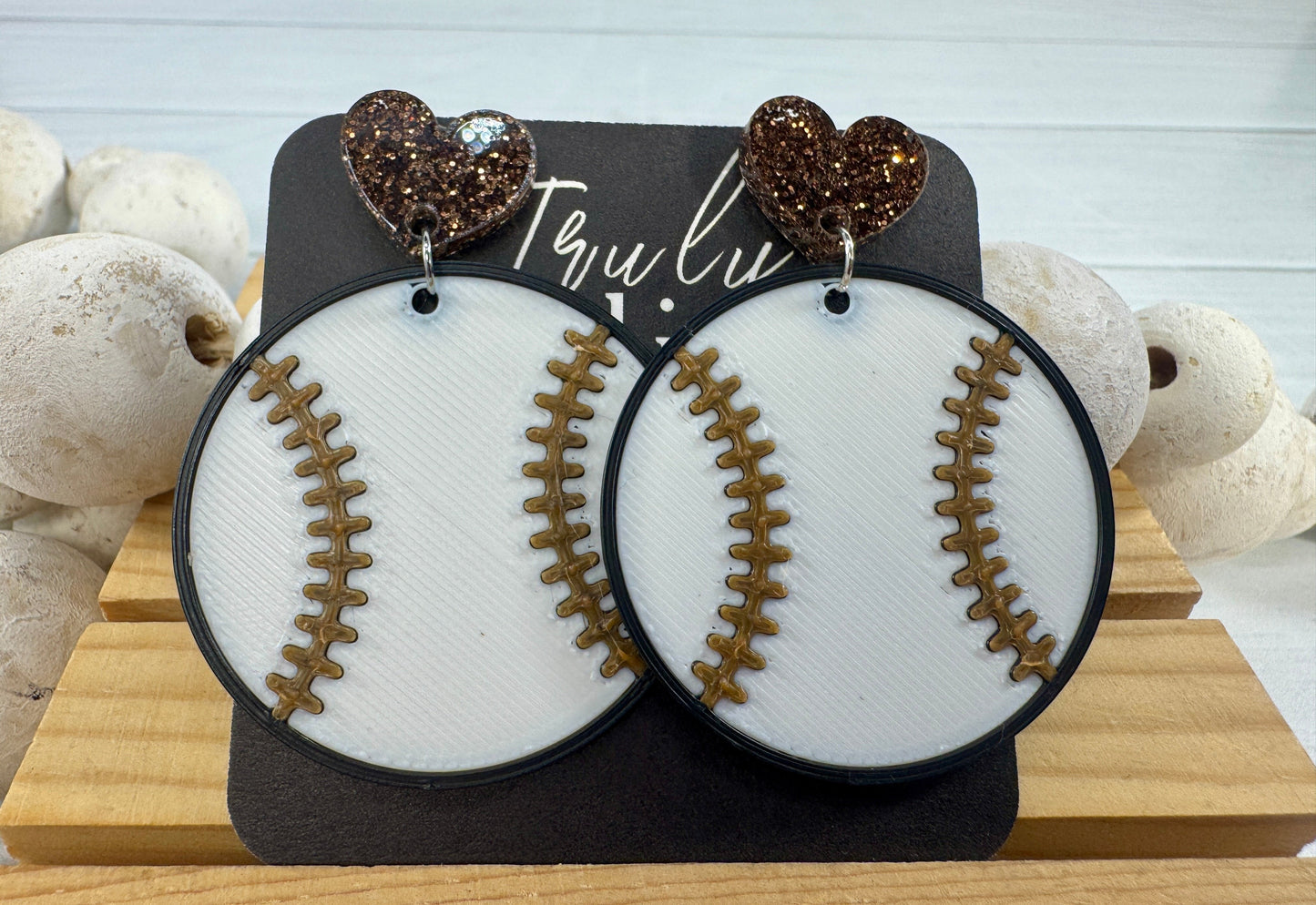 Team Color Baseball Earrings - Choose Your Team Color