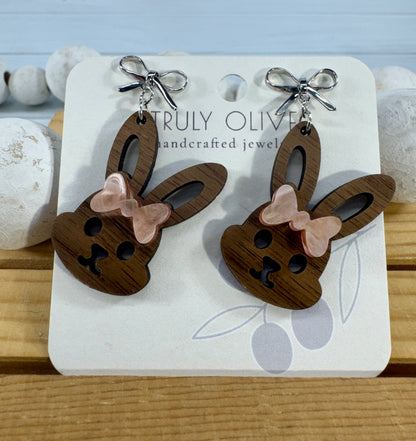 Cutest Bunny Ears With Pink Bows