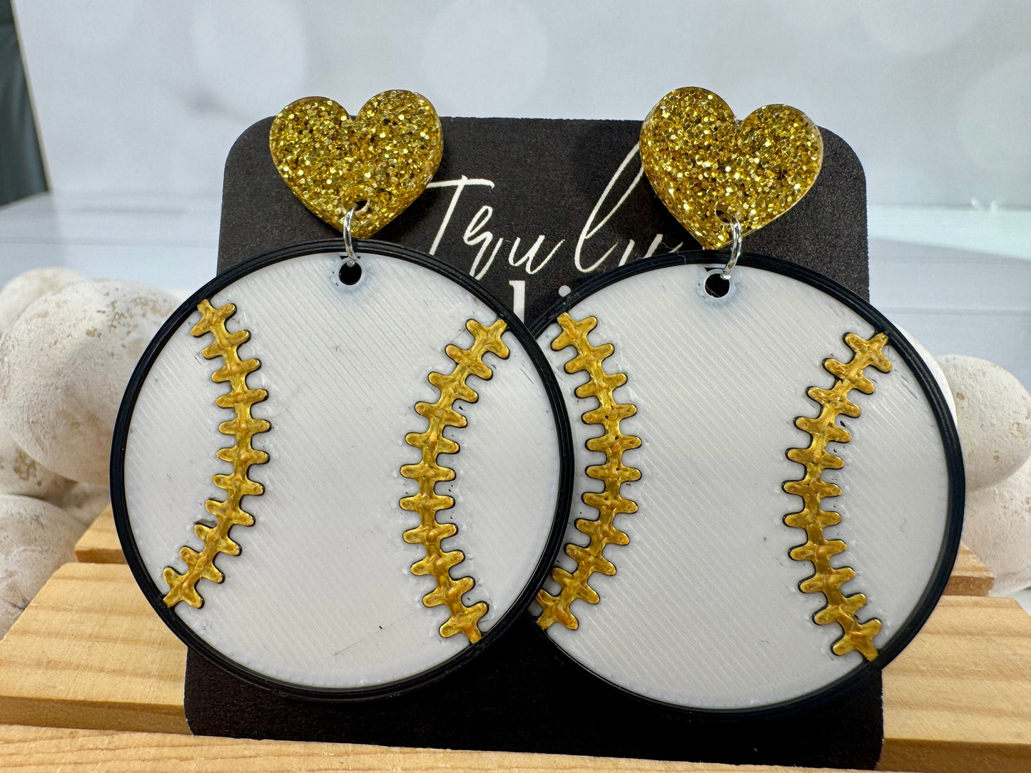 Team Color Baseball Earrings - Choose Your Team Color