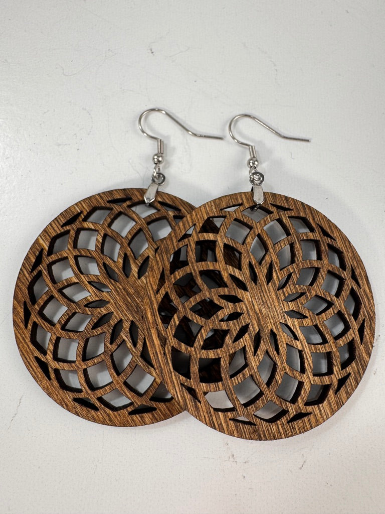 Wooden Boho Earrings All Day Wear