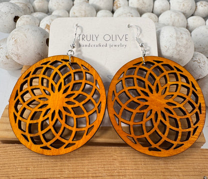 Wooden Boho Earrings All Day Wear