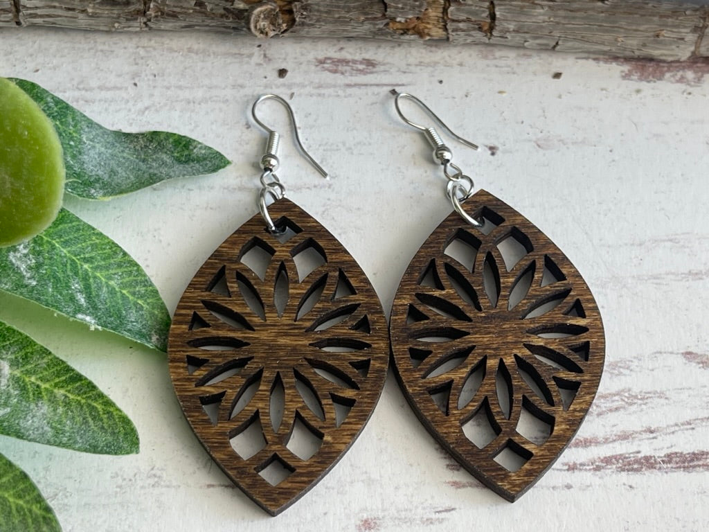Bohemian Wooden Earrings