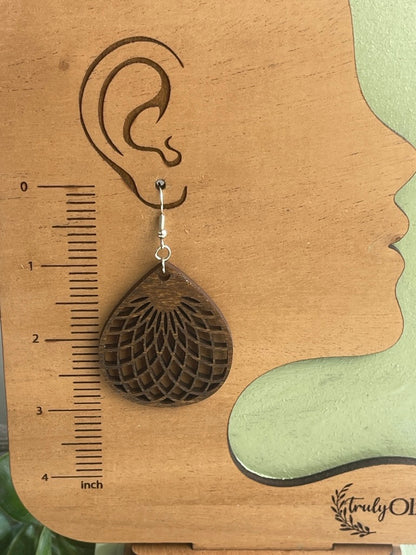 Wooden Statement Earrings