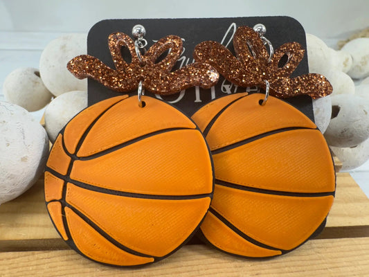 Trulyolive Custom Color Basketball Team Earrings - Earrings Dangle Earrings