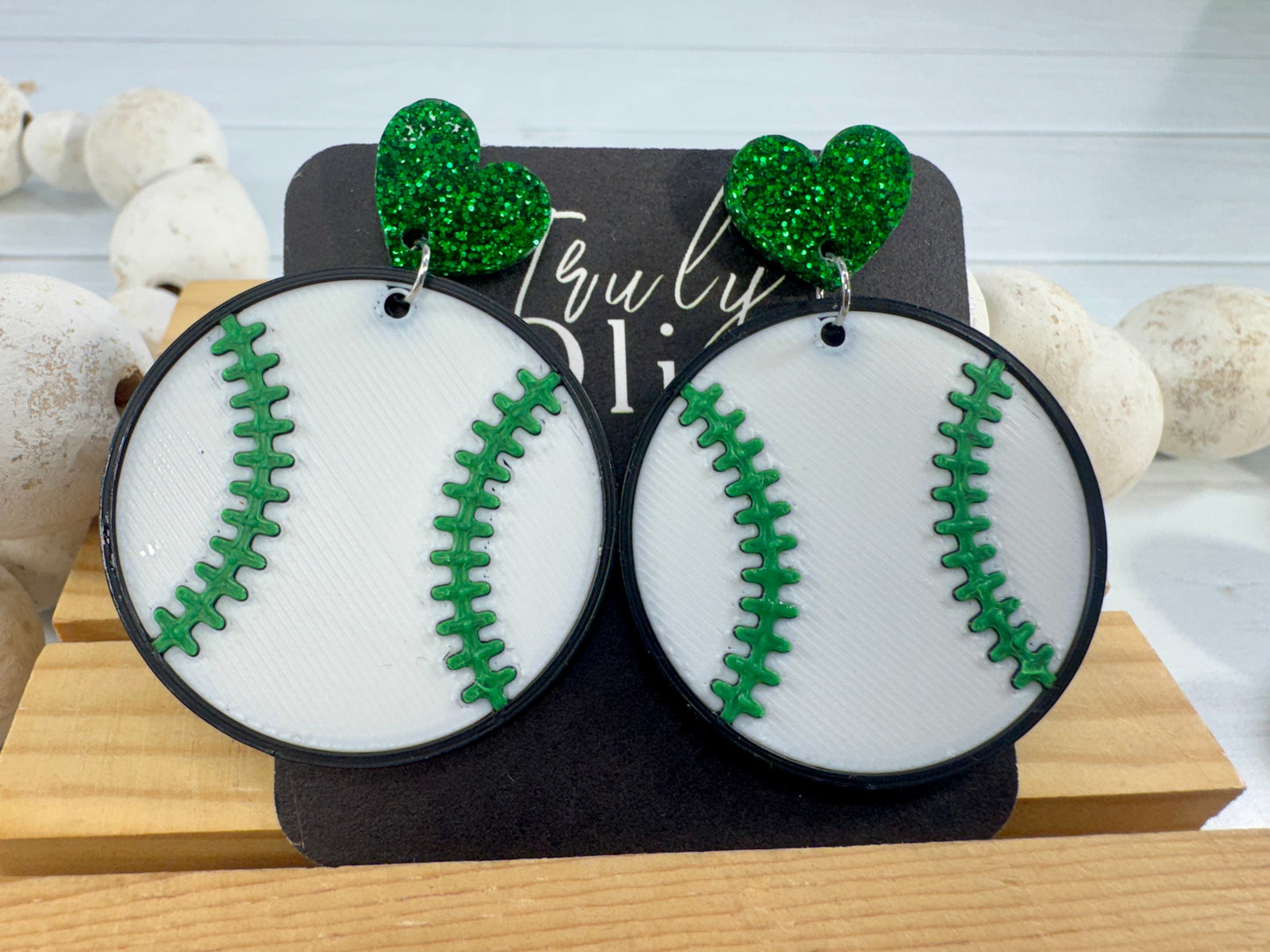 Team Color Baseball Earrings - Choose Your Team Color