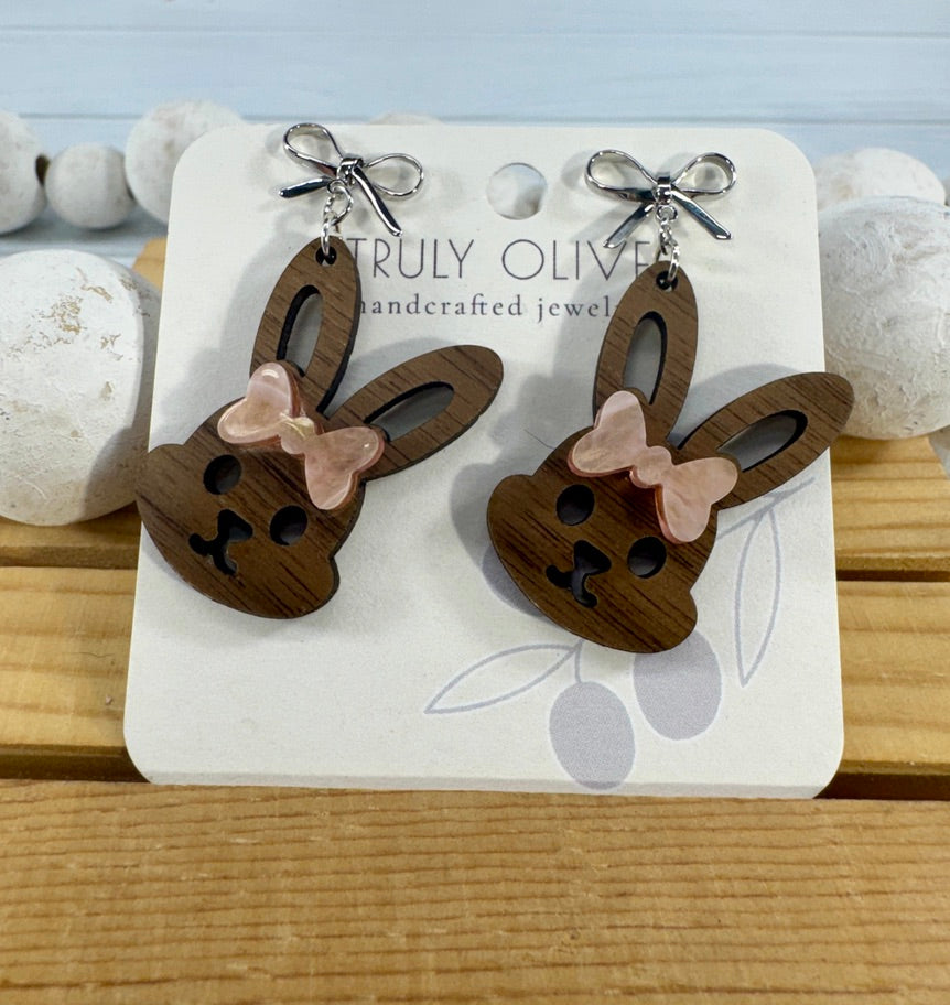 Cutest Bunny Ears With Pink Bows