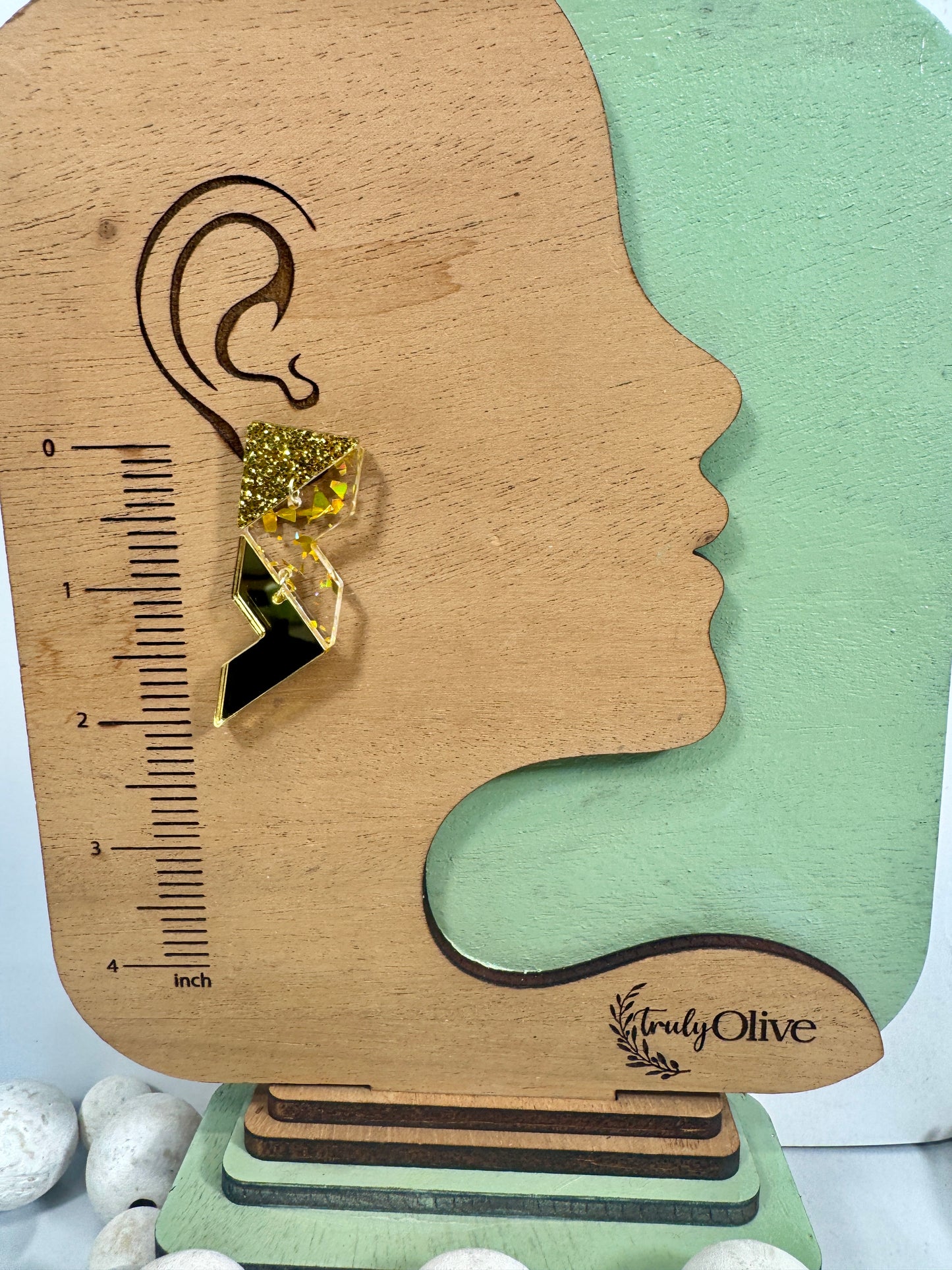 Crystal Gold Sparkly Holiday Earrings