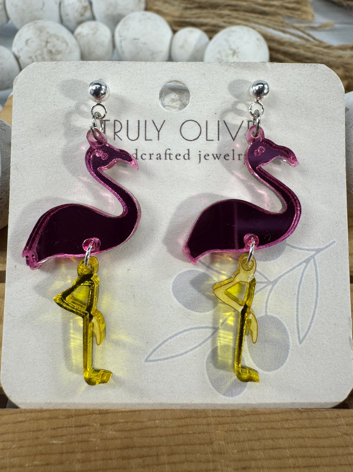Pink Flamingo Earrings