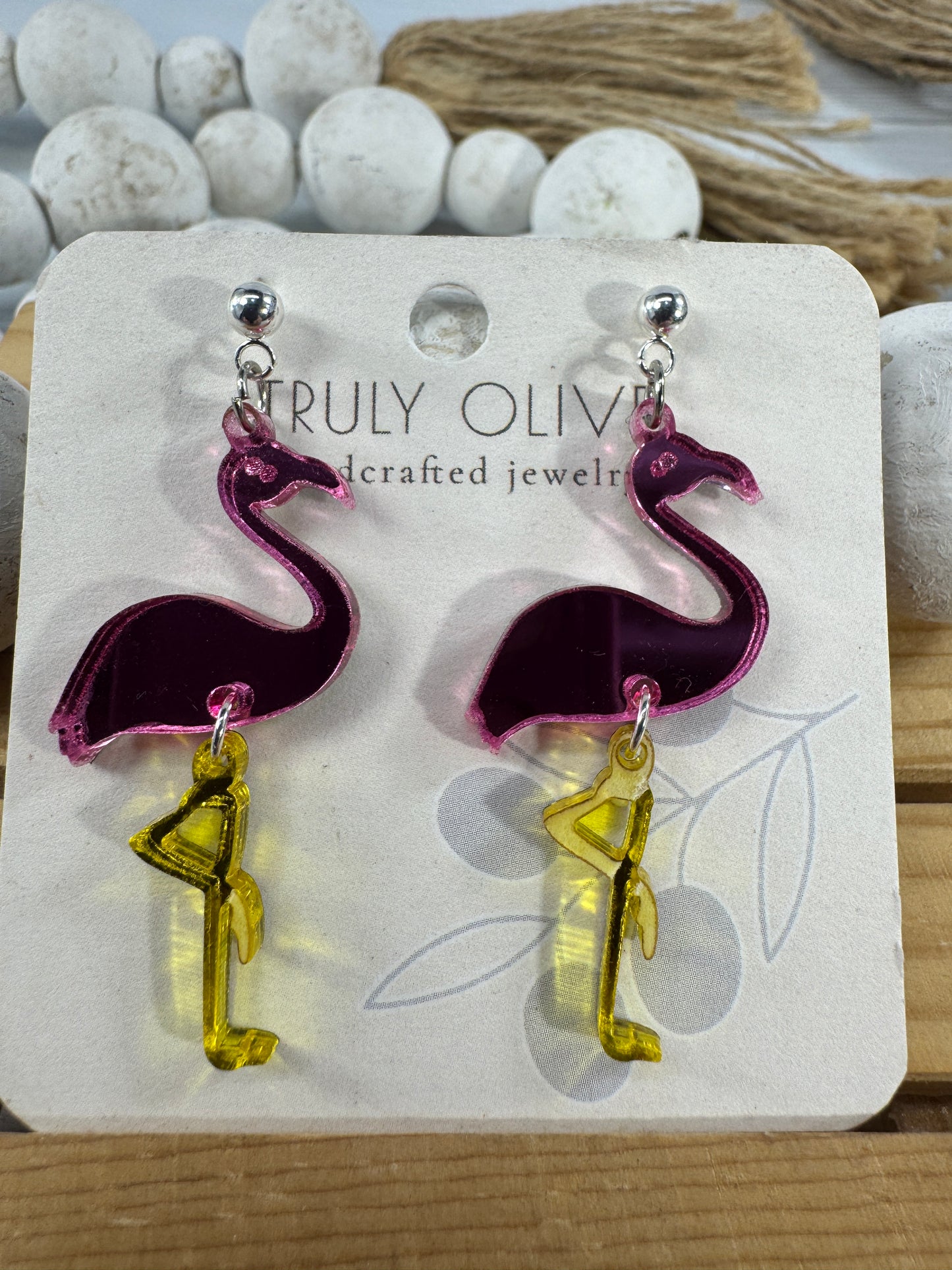 Pink Flamingo Earrings