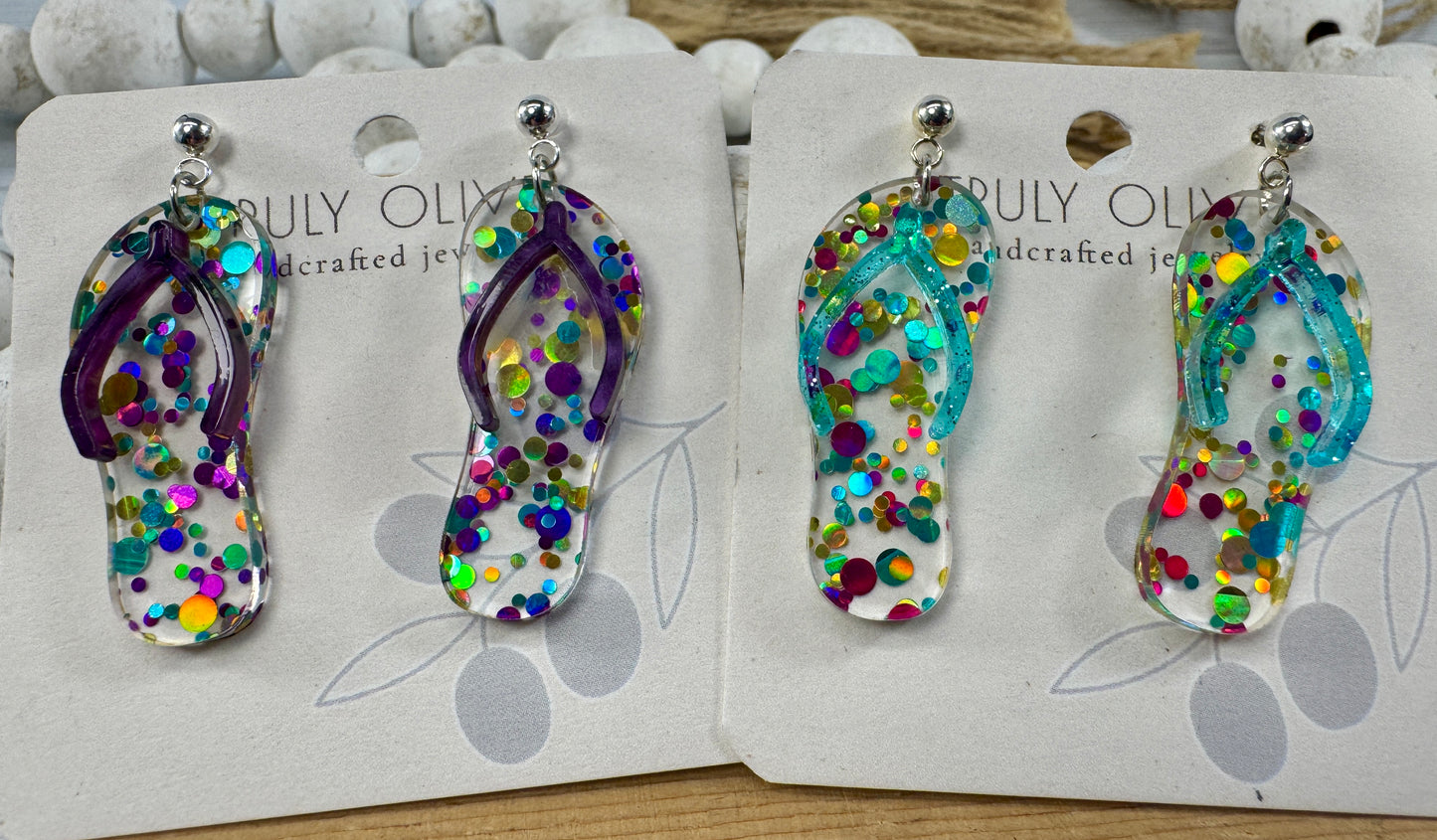 Summer Flip Flop Earrings