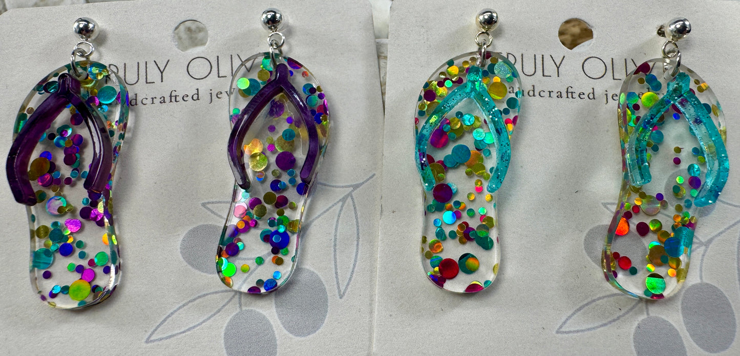 Summer Flip Flop Earrings