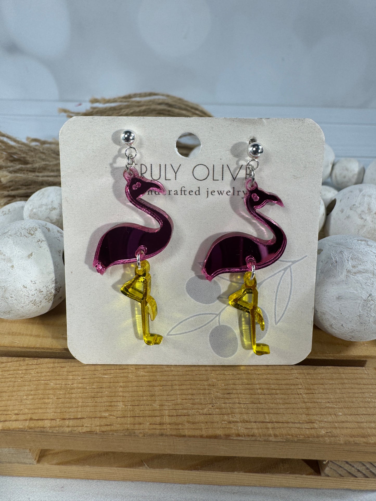 Pink Flamingo Earrings