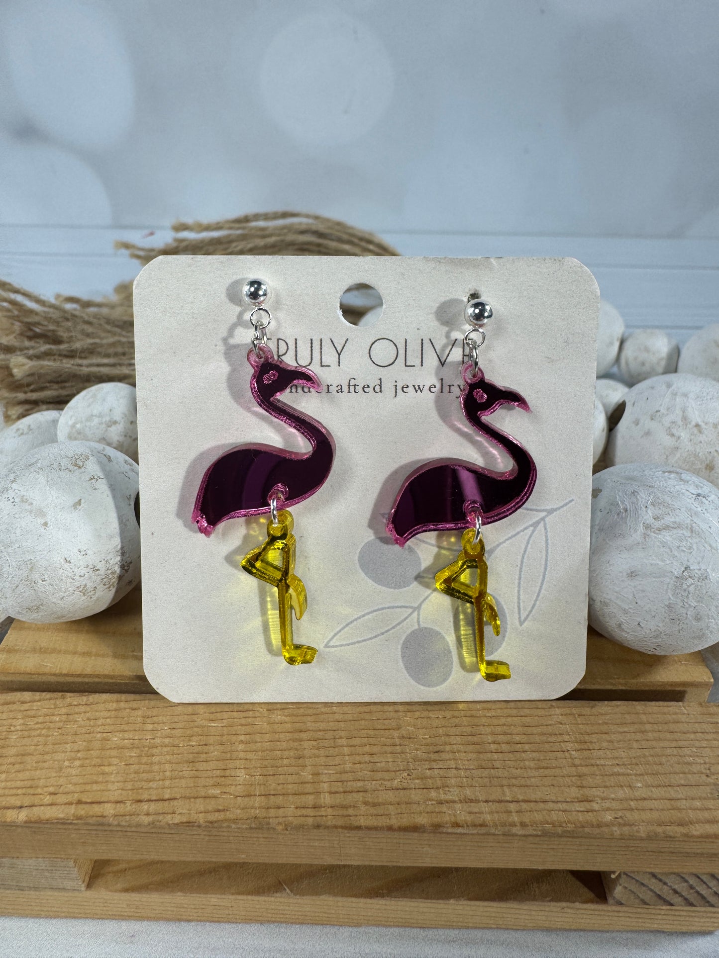Pink Flamingo Earrings