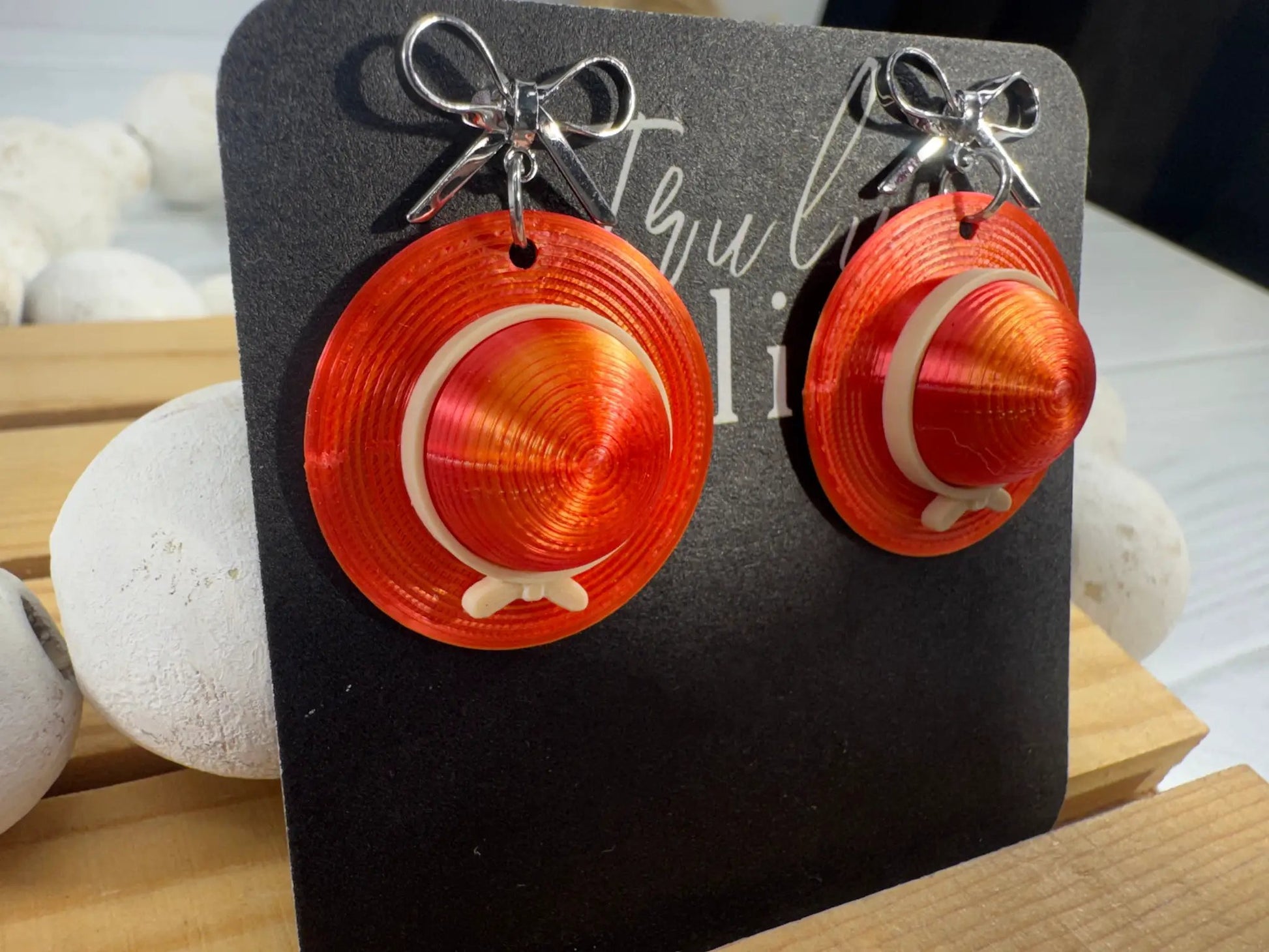 Truly Olive Sun Hat Earrings | Summer Hat Earrings | Beach Earrings | Vacation Jewelry | Cute Summer Accessories | Coastal Earrings - Earrings Stud/Post Earrings