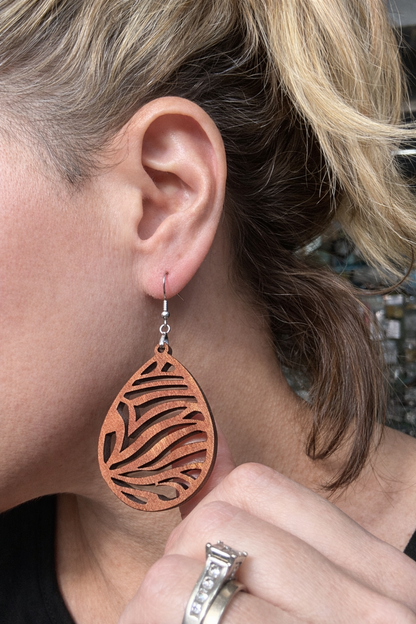 Lightweight Wooden Earrings